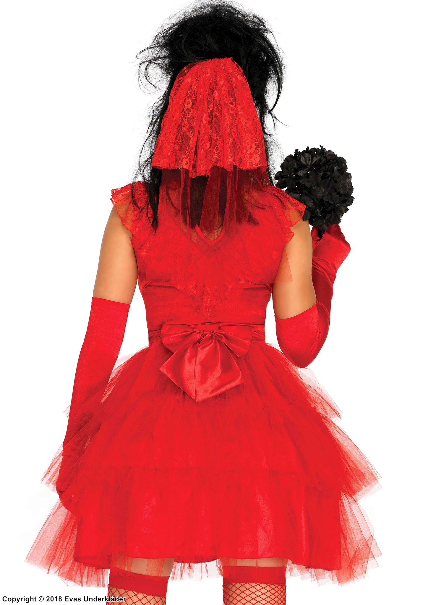 Lydia Deetz aus Beetlejuice, Kostüm-Kleid, Spitzenrüschen
